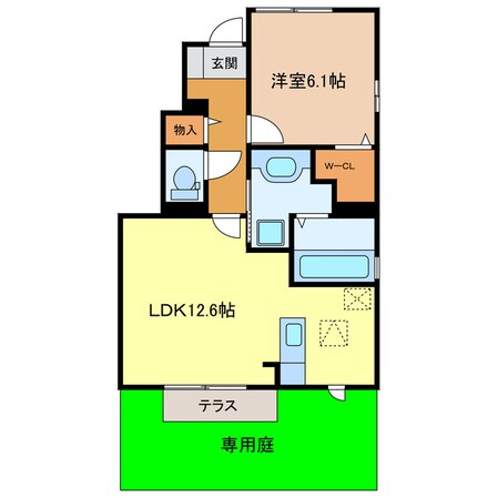 菊川駅 徒歩20分 1階の物件間取画像